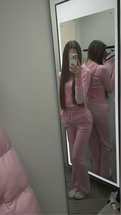Dres z juicy rozowy krysztalki y2k