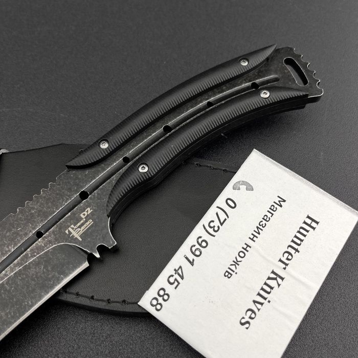 Цельнометаллический нож кури из стали D2 Ніж кукрі зі сталі D2