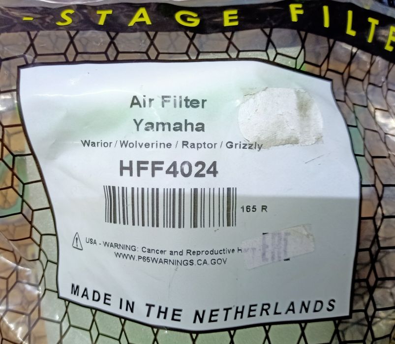 Filtro Ar Yamaha Raptor/Warior