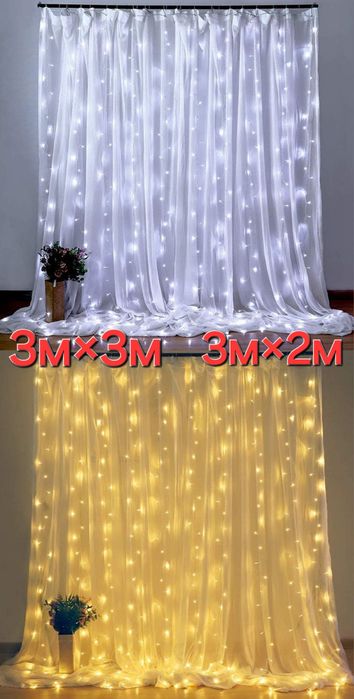 5м 10м Гірлянда Капля роси USB Пульт, на батарейках світлодіодна нитка