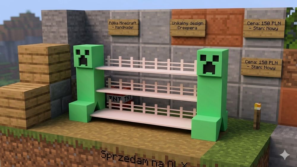 Minecraft kinder Joy pułeczka na figurki