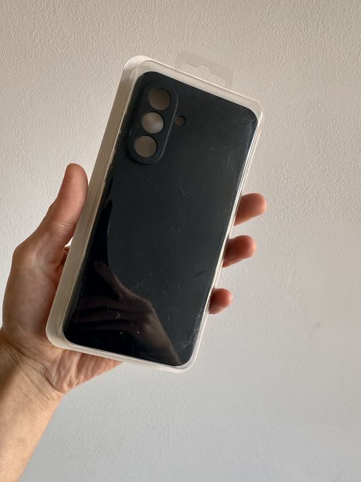 Etui silicon box czarne + SZKŁO do SAMSUNG GALAXY A56 4G / 5G