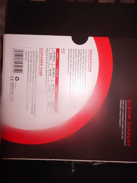 Wyprzedaż->Orteza stabilizator stawu łokciowego Rozm M opaska neopren