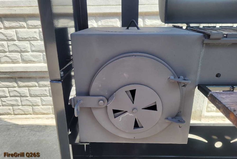 • НАДПОТУЖНИЙ! 4мм! Мангал 4в1 з Коптильнею та Пічкою під Казан,Кришою