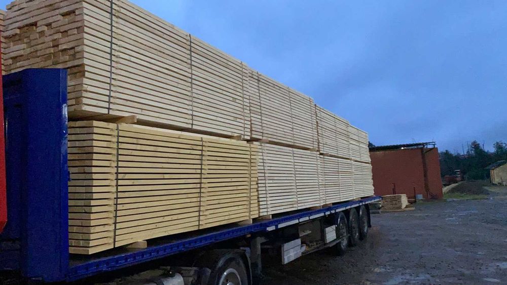 Обрезной брус 120*50*4 м ( Доска, Балка Рейка) Производитель.