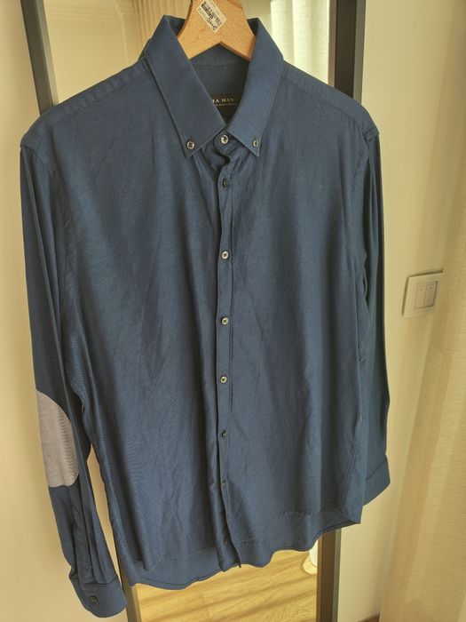 Camisa Zara azul escura
