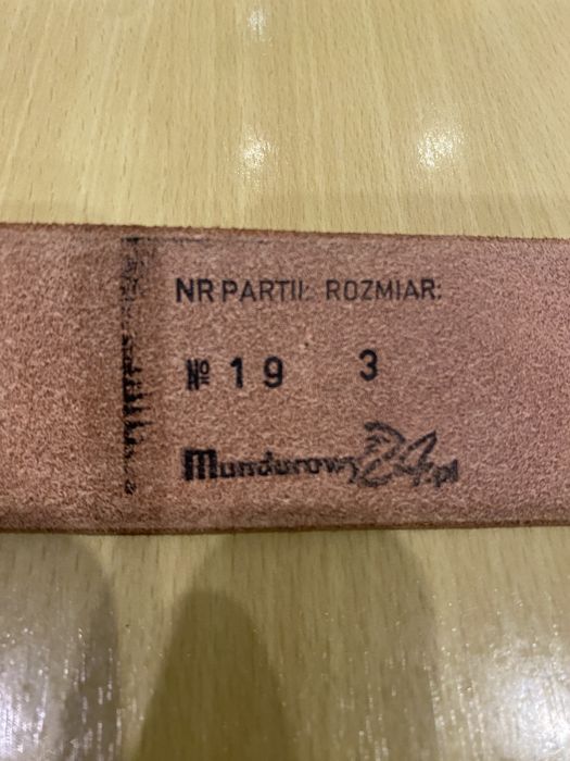 Pas biały policja, policyjny, 135 cm, ŻW, ITD