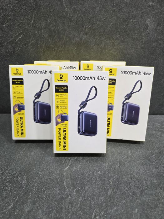 Міні павербанк Baseus PicoGo AC22 Ultra Mini 45W 10000mAh з кабелем