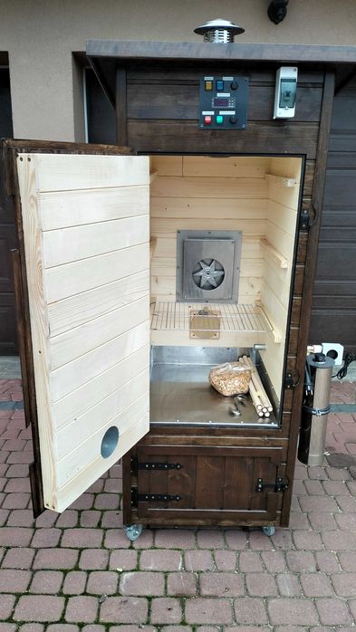 Wędzarnia elektryczna drewniana z szafką