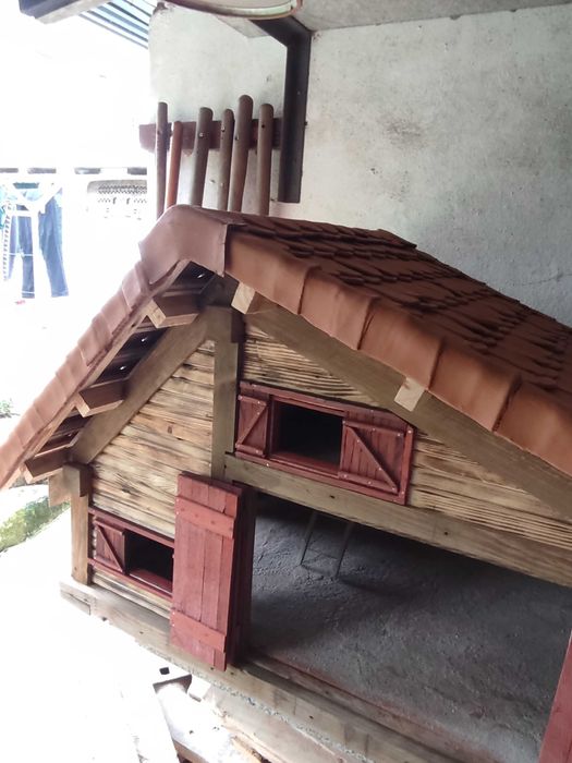 Estábulo de Madeira para Montra festiva