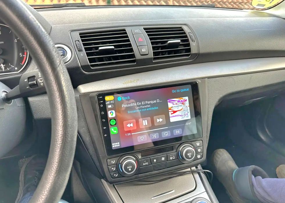 Rádio Android 14 com GPS BMW E81 E82 E87 E88 (Novo)