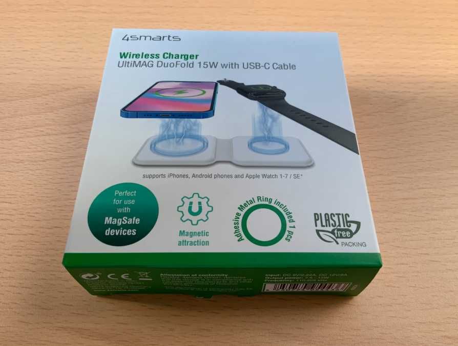 4smarts -швидка компактна зарядка Apple MagSafe Duo -15W !