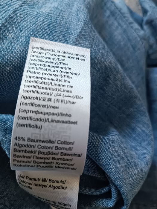 Koszula męska len bawełna