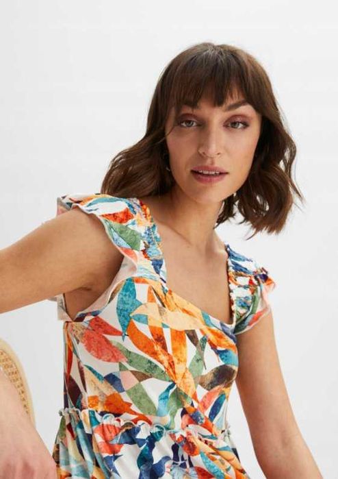 Sukienka kolorowe liście BONRPIX