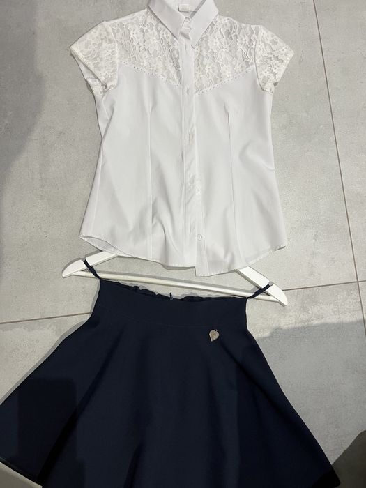 Bluzka ze spódniczką 146 nowa