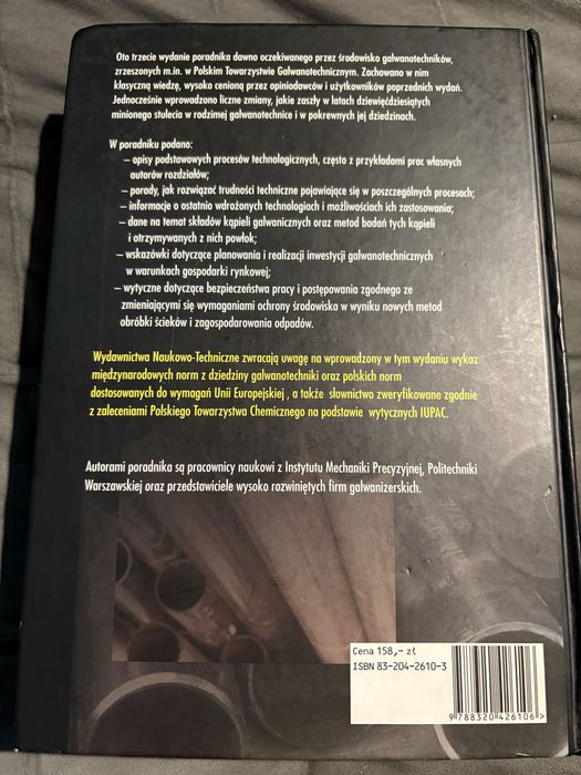 Poradnik galwanotechnika WNT