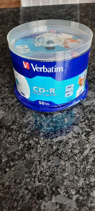 Płyty Verbatim CD-R 700 MB 52x. 50 sztuk