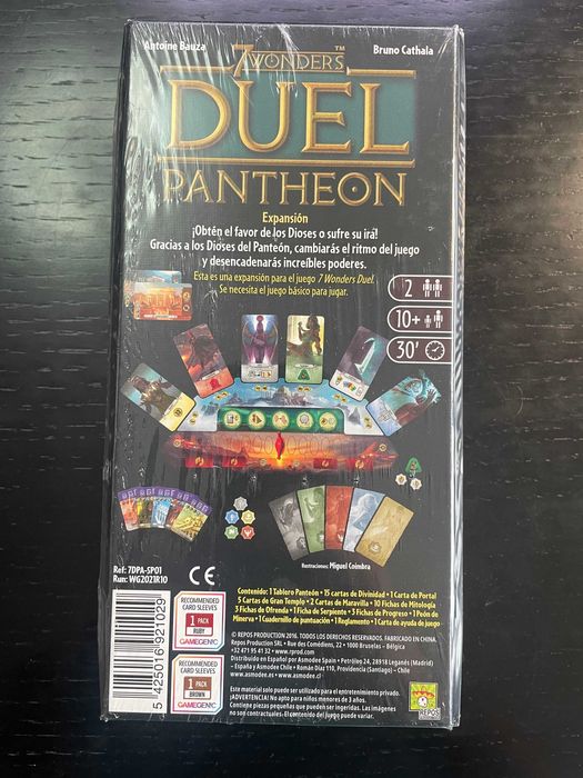 7 Wonders Duel: Pantheon (fechado e ainda selado) - nunca usado!