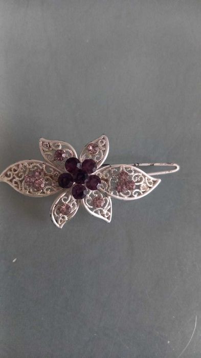 Spinka do włosów posrebrzana, darmowa wysyłka impost.