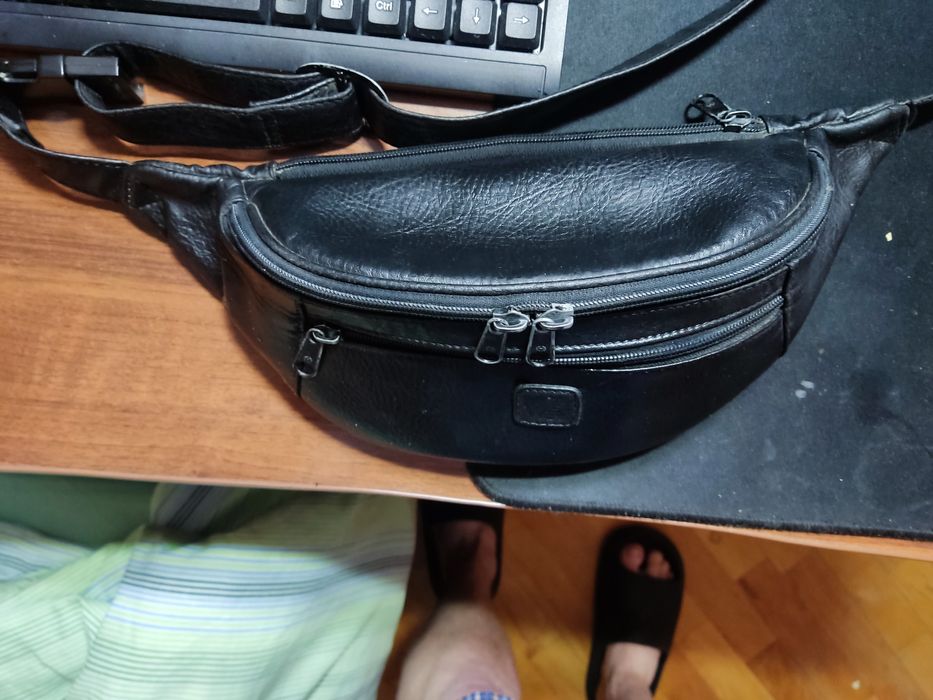 Поясна сумка бананка шкіряна (натуральна шкіра)