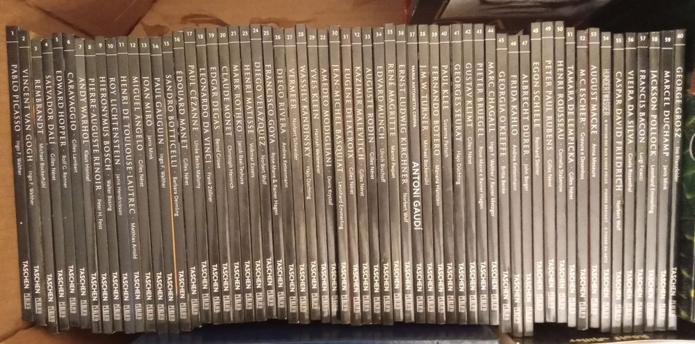 Coleção de pintores em 60 volumes