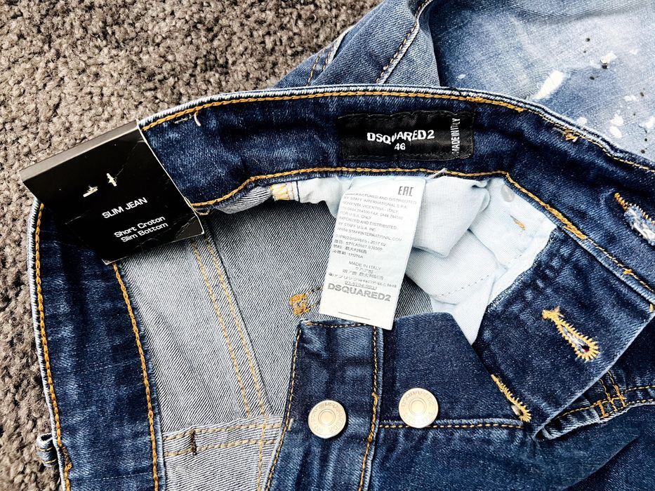 Nowe oryginalne spodnie Dsquared2 Jeans Wash