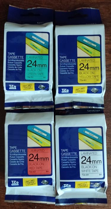 Oryginalne laminowane taśmy Brother