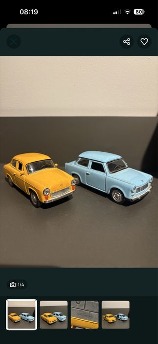 Złoty Motor - Perfum i Model trabant i syrenka.