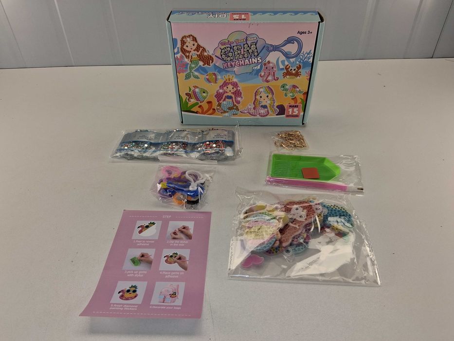 I083 Zestaw DIY do tworzenia breloczków Syrenki - Make Your Own