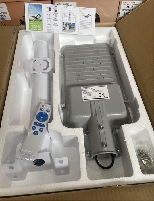 Lampa Uliczna, Solarna Led Ligh 600W, latarnia uliczna HIT CENOWY