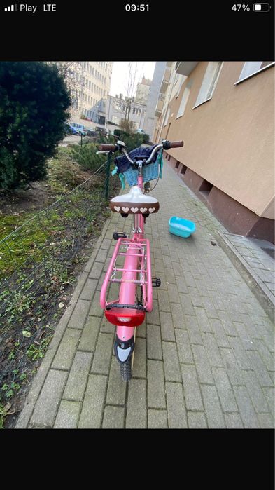 Rower dziewczęcy 24cale różowy