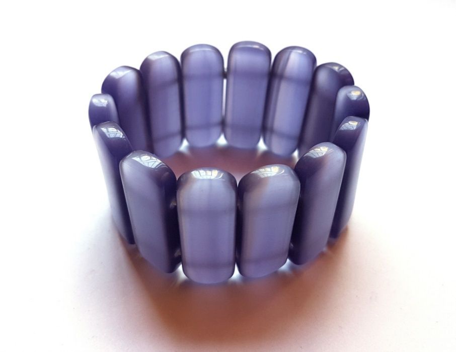 Pulseiras Largas em Olho de Gato NOVAS