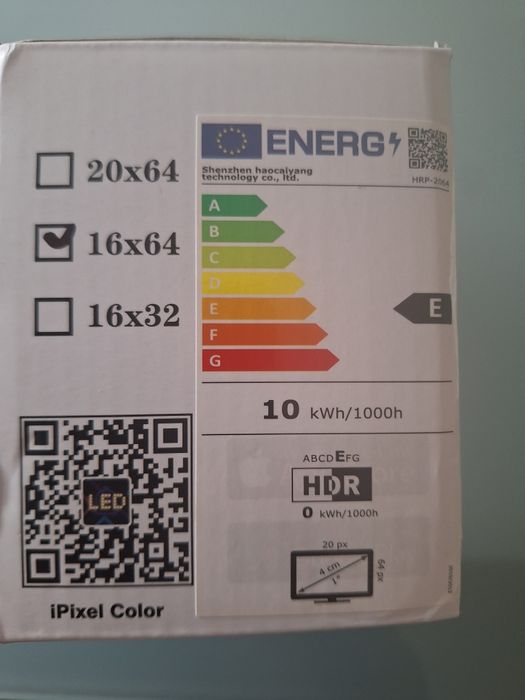 Painel de Leds com carregamento por usb
