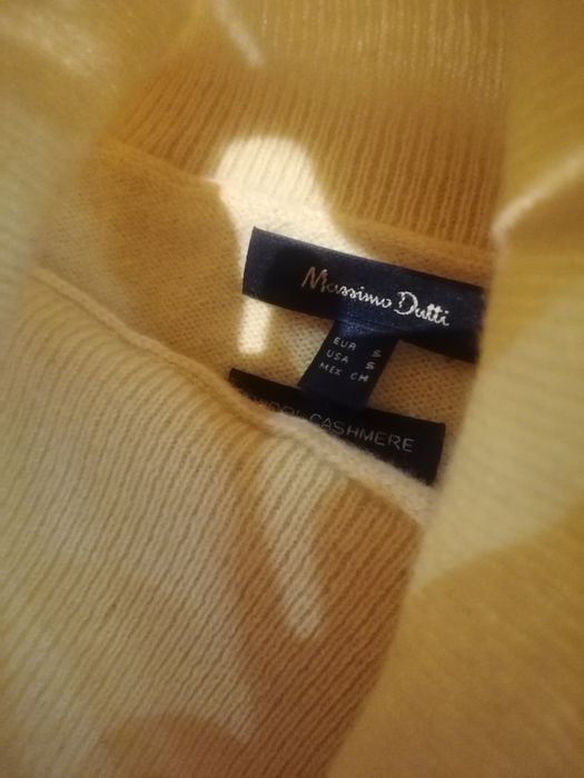 Cytrynowy wełniany golf massimo dutii