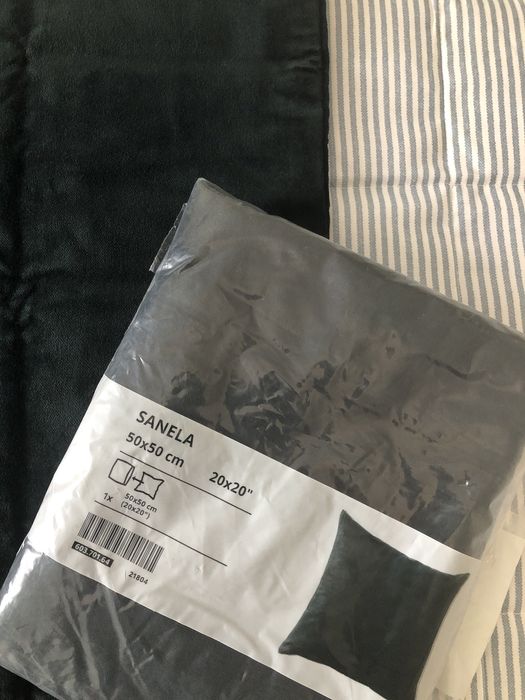 Almofadas 50x50 verde escuro veludo