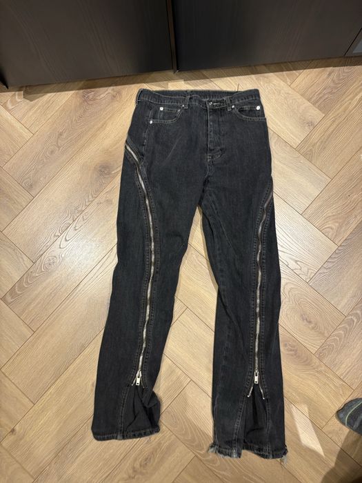 Jeans banana zip