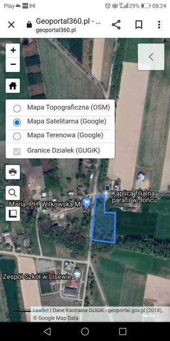 Działka w Lisewie,7300m2,BEZPOŚREDNIO!