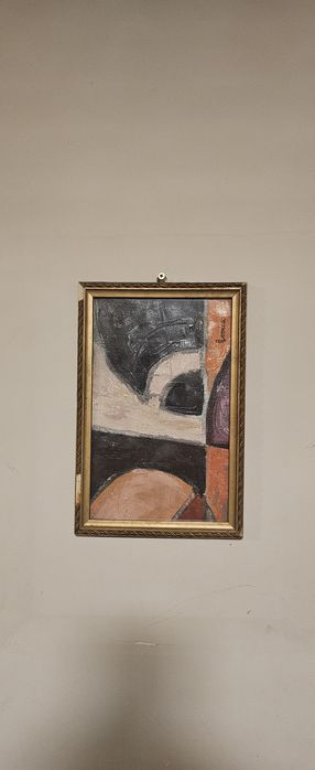 Obraz olejny Abstrakcja, stary