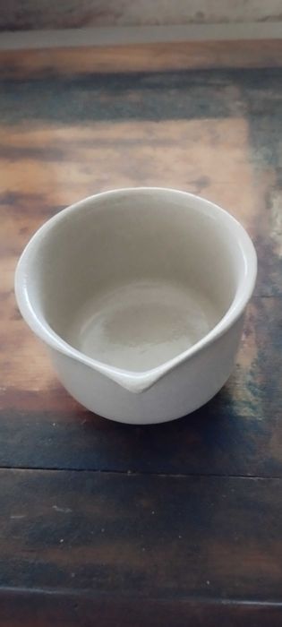 Hand-painted rustic ceramic pitcher and small dipper424290876717813766