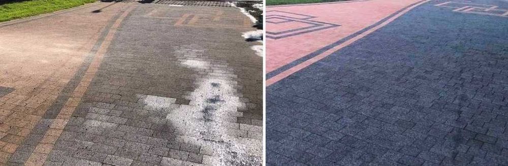 Mycie kostki brukowej