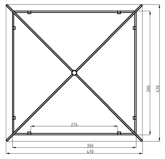 Altana Drewniana 390x390cm Garaż pergola Domek Zadaszenie