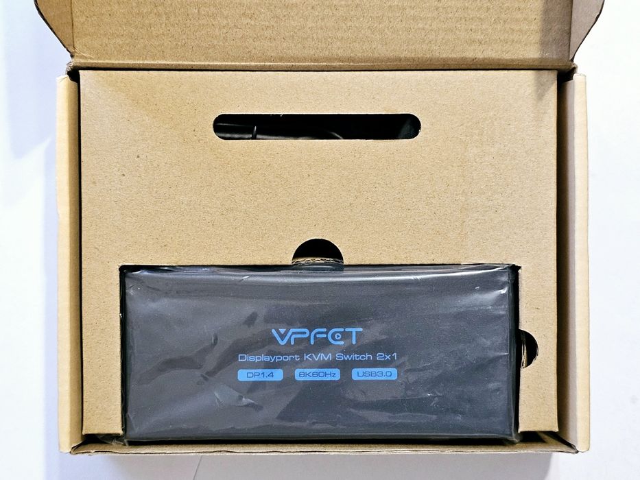 Свіч Display port KVM 2×1 VPFET VP-SW204