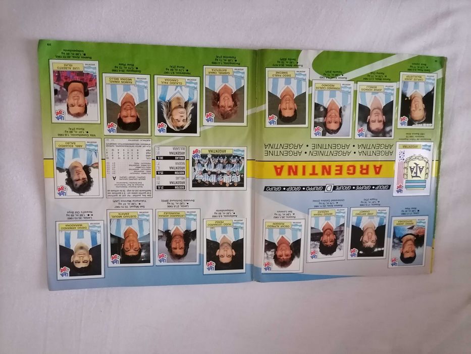 Caderneta Cromos Mundial USA 94 Último de MARADONA Completa Panini