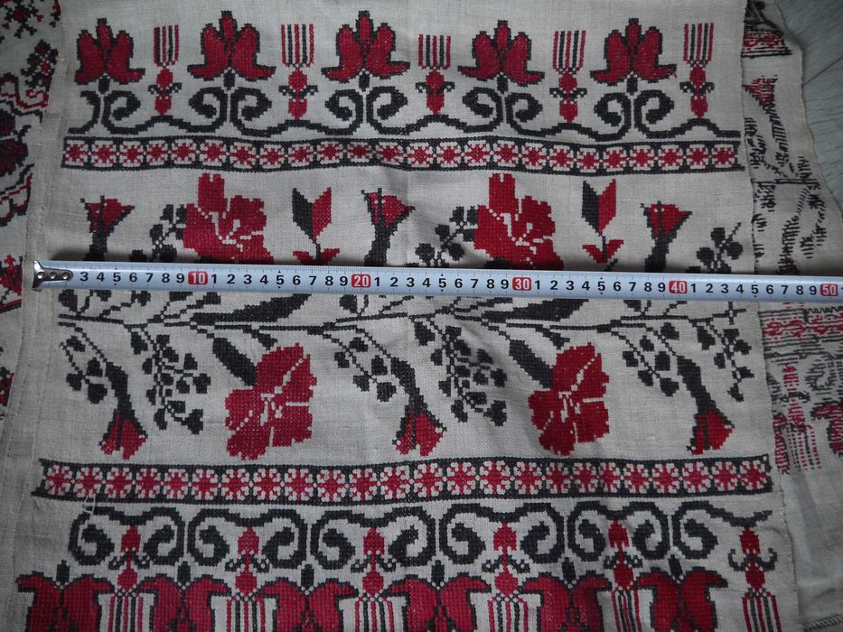 Сорочка з домотканного полотна, домотканний рушник