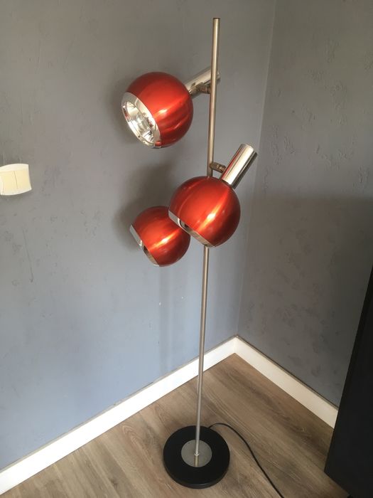 Lampa OMI design T. H. Lowy Space Age Eye Ball vintage lata 70