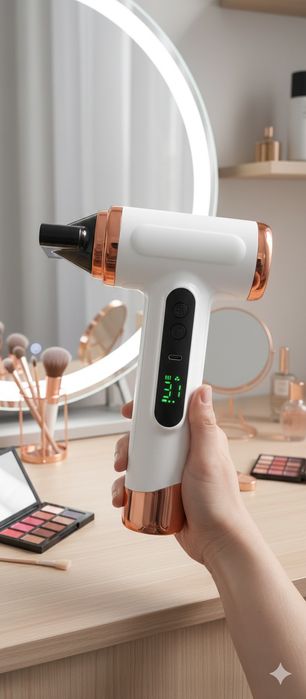 Акамуляторний фен. Портативний фен. Подарунок на 8 березня. (15000mah)