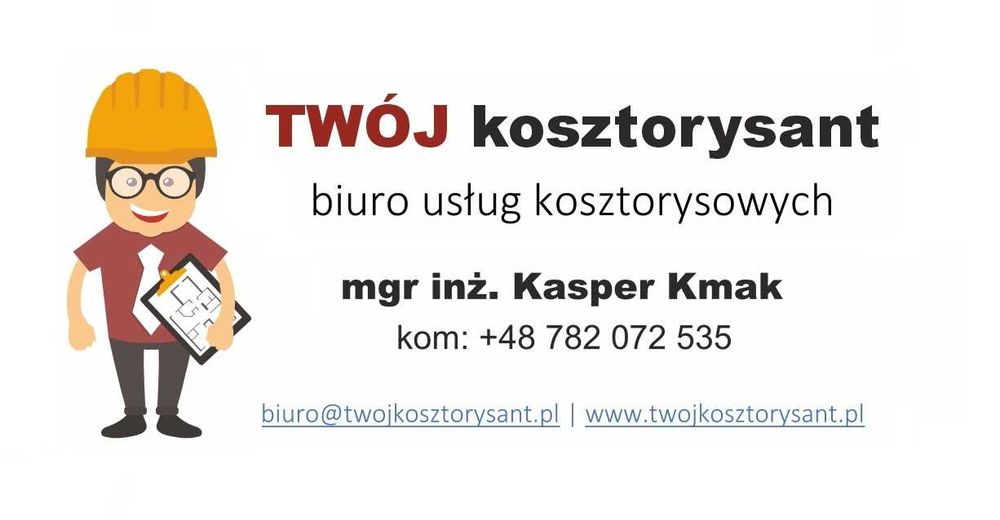 Kosztorysant budowlany/ Rzeczoznawca kosztorysowy/ Kosztorys