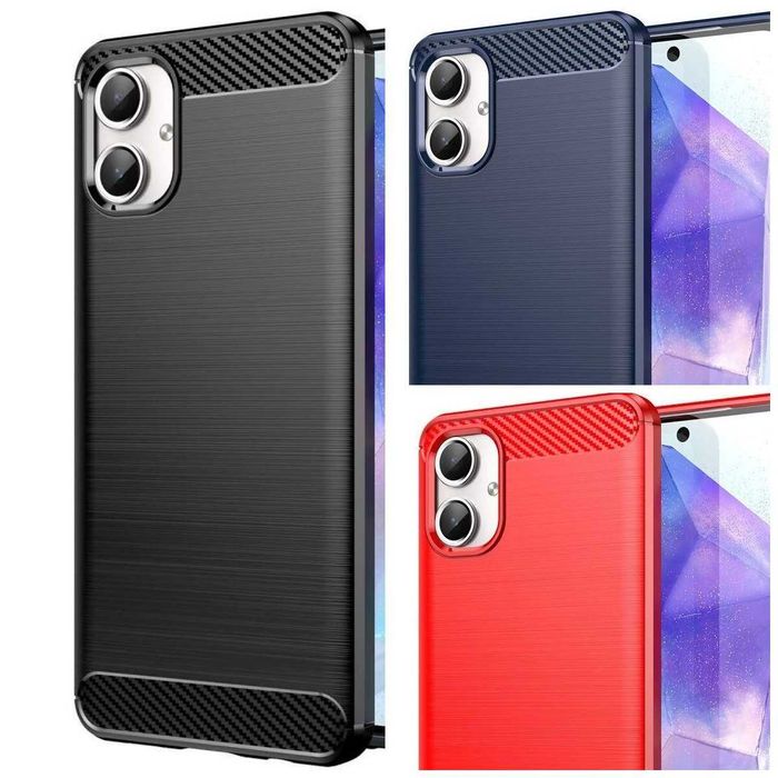 Противоударный чехол на для Samsung Galaxy A06 карбон бампер А06