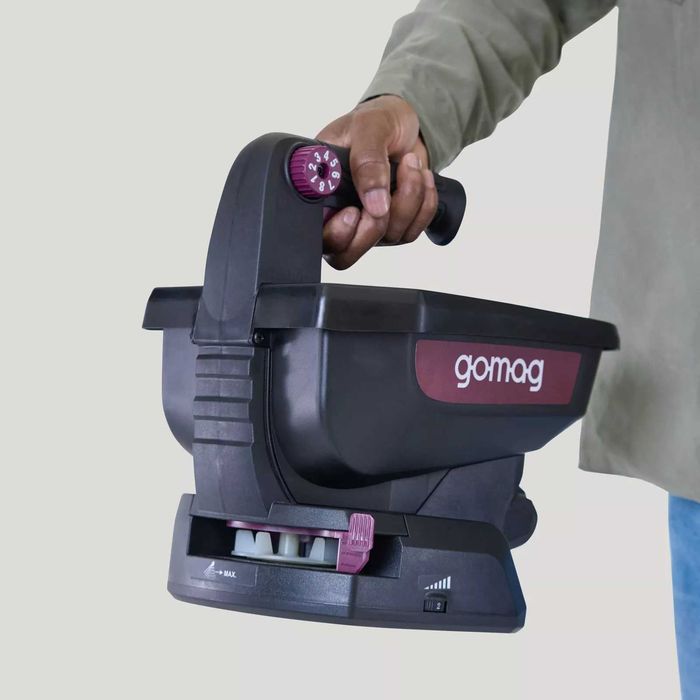 Акумуляторний ручний розкидач насіння розкидач солі Gomag GSS800