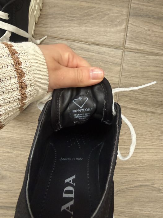 Кеды Prada на платформе
